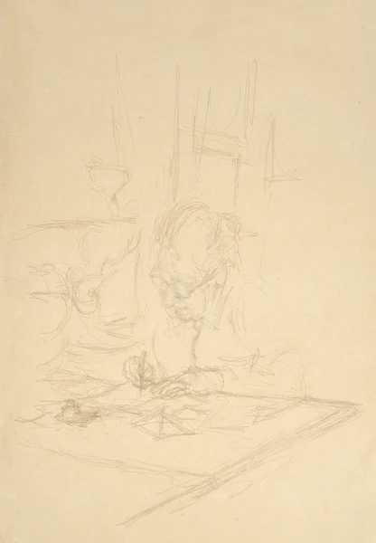 Alberto Giacometti — La mère de l'artiste écrivant à Stampa, 1960-63