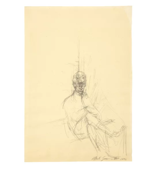 Alberto Giacometti — Silvio genoux croisés