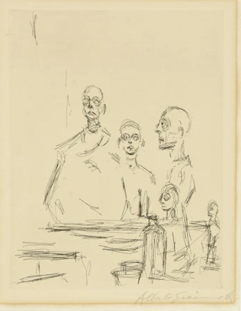 Alberto Giacometti — Sculptures dans l'atelier V — Galerie Kornfeld
