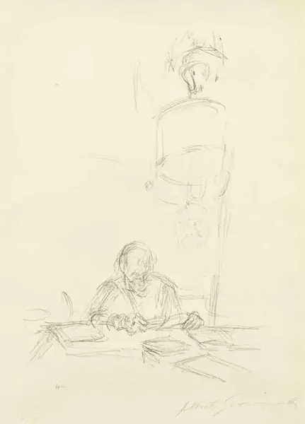 ALBERTO GIACOMETTI — La Mère de l'artiste lisant sous la lampe à Stampa III. 1963. — Koller Auktionen