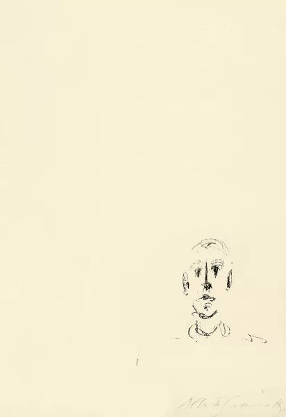 Alberto Giacometti — Tête d'homme, 1957