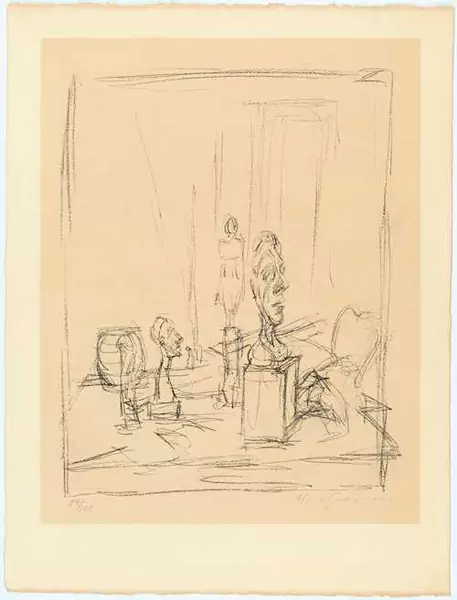 ALBERTO GIACOMETTI — L'Atelier de Stampa: "Tête de Diego sur socle" I. 1956. — Koller Auktionen