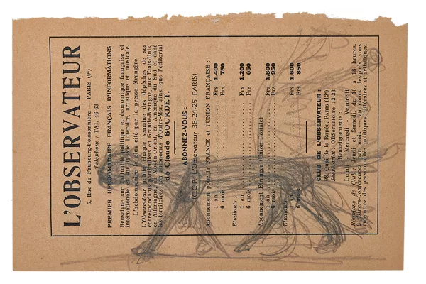 Alberto Giacometti — Le chat et le chien, 1951