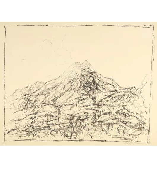 Alberto Giacometti — Pizzo della Margna vu de la maison des Giacometti à Maloja I