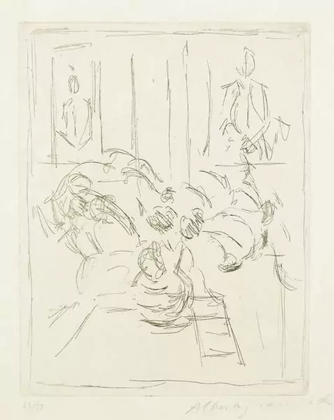 ALBERTO GIACOMETTI — Bouquet mit zwei Portraits, 1955. — Koller Auktionen