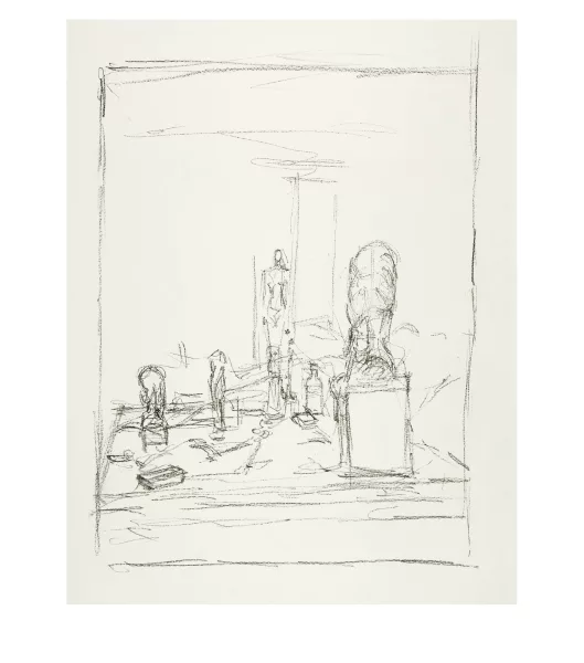 Alberto Giacometti — L'Atelier de Stampa: "Tête de Diego sur socle" enveloppée dans un linge II