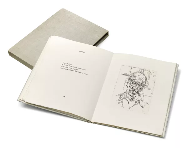 Alberto Giacometti — Michel Leiris. Vivantes cendres, innommées. Illustré de gravures à l'eau-forte par Alberto Giacometti