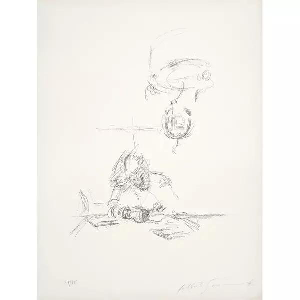Alberto Giacometti — La Mère de l'artiste lisant sous la lampe à Stampa I — Galerie Kornfeld