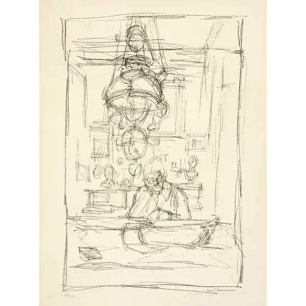 Alberto Giacometti — La Mère de l'artiste dans la "stua" à Stampa — Galerie Kornfeld