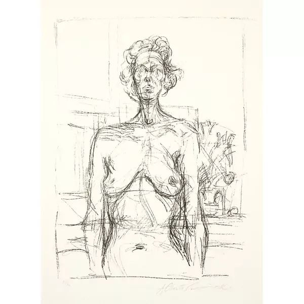 Alberto Giacometti — Nu aux fleurs — Galerie Kornfeld