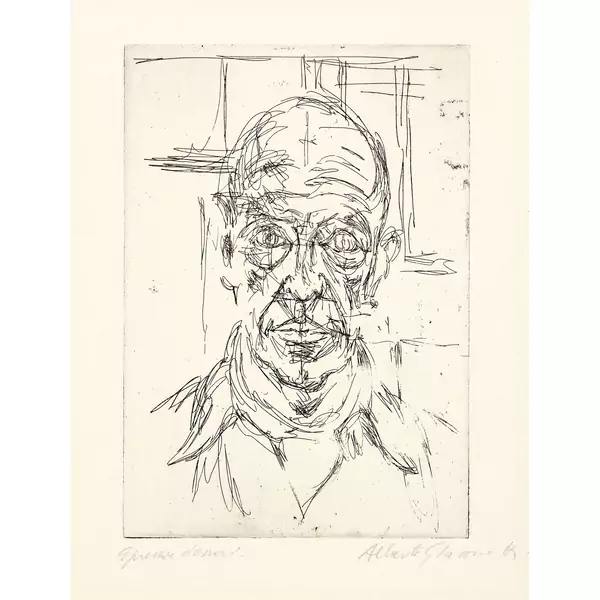 Alberto Giacometti — Michel Leiris II — Galerie Kornfeld