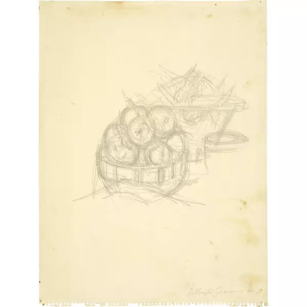 Alberto Giacometti — Compotier et pommes — Galerie Kornfeld