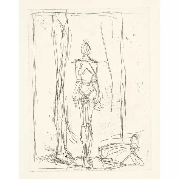 Alberto Giacometti — Femme nue debout dans l'atelier I — Galerie Kornfeld