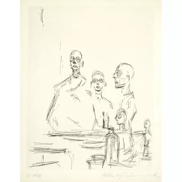 Alberto Giacometti — Sculptures dans l'atelier IV — Galerie Kornfeld