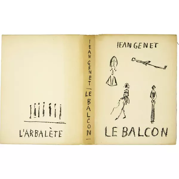Alberto Giacometti — Jean Genet. Le Balcon. Lithographie d'Alberto Giacometti Décines, Marc Barbezat, L'Arbalète, 1956 — Galerie Kornfeld