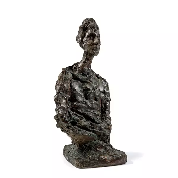 Alberto Giacometti — Buste de femme aux bras croisés (Francine Torrent) — Galerie Kornfeld