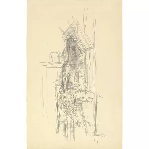 Alberto Giacometti — Nu assis — Galerie Kornfeld