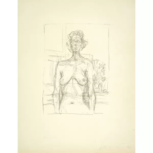 Alberto Giacometti — Nu aux fleurs — Galerie Kornfeld