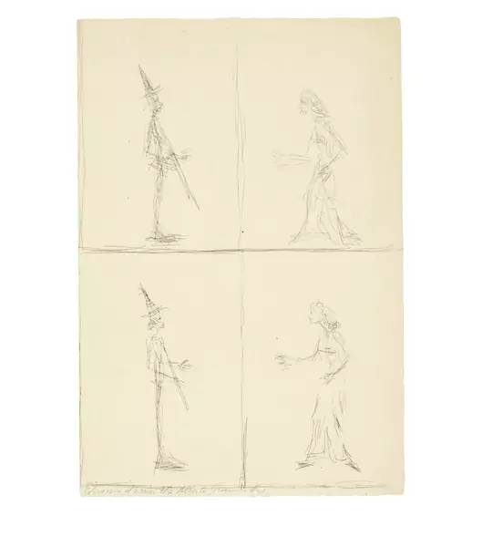 Alberto Giacometti — Tristan et Iseult — Galerie Kornfeld