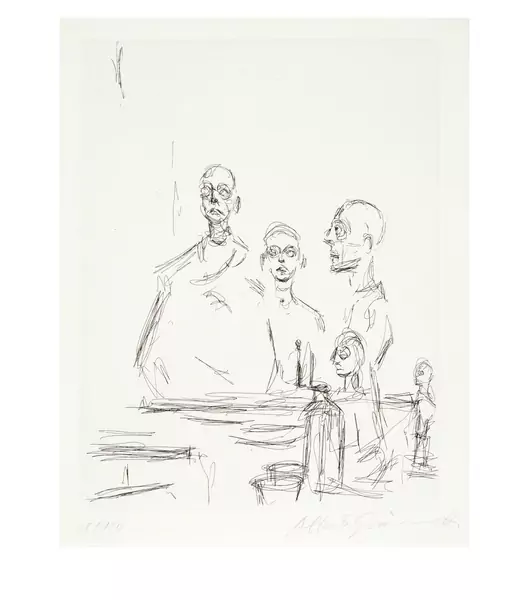 Alberto Giacometti — Sculptures dans l'atelier V — Galerie Kornfeld