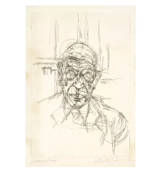 Alberto Giacometti — Michel Leiris VI — Galerie Kornfeld