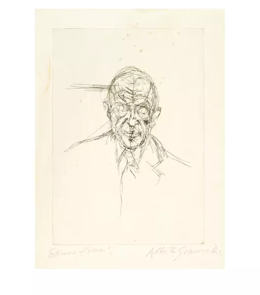 Alberto Giacometti — Michel Leiris IX — Galerie Kornfeld