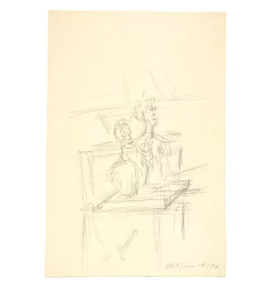 Alberto Giacometti — Sculptures dans l’atelier — Galerie Kornfeld