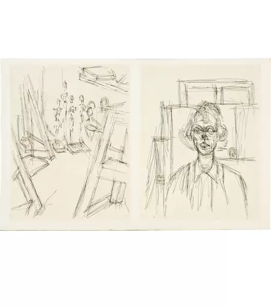 Alberto Giacometti — Robert Lebel. La double vue Paris, Le Soleil noir, 1964 — Galerie Kornfeld