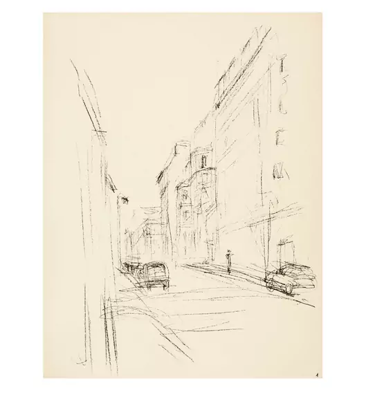 Alberto Giacometti — Paris sans fin. Lithographies originales de Alberto Giacometti Paris, Tériade Éditeur, 1969 — Galerie Kornfeld
