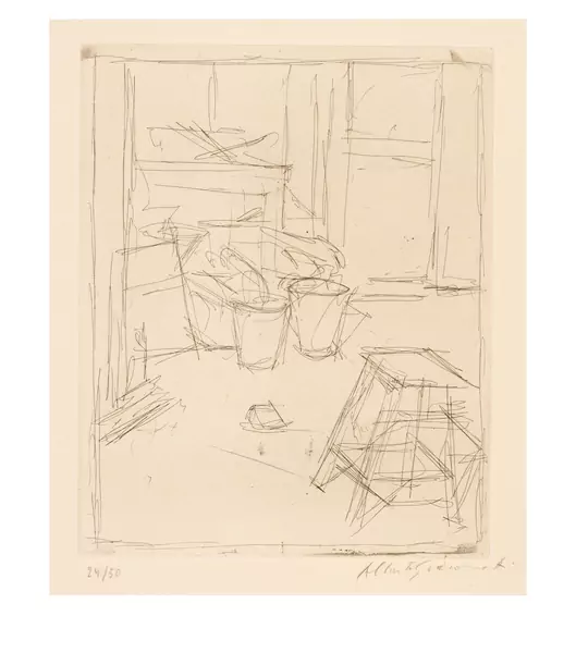 Alberto Giacometti — Atelier aux deux seaux — Galerie Kornfeld