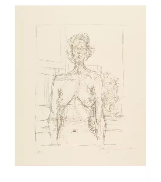 Alberto Giacometti — Nu aux fleurs — Galerie Kornfeld