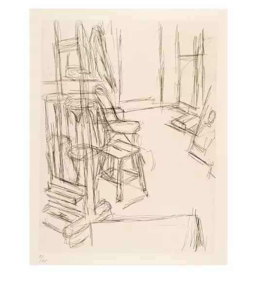Alberto Giacometti — L'Atelier au chevalet — Galerie Kornfeld