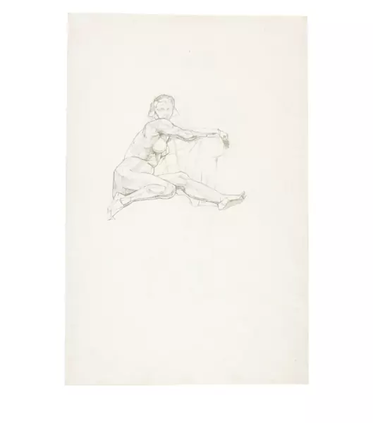Alberto Giacometti — Nu assis (recto) - Nu debout (verso) — Galerie Kornfeld
