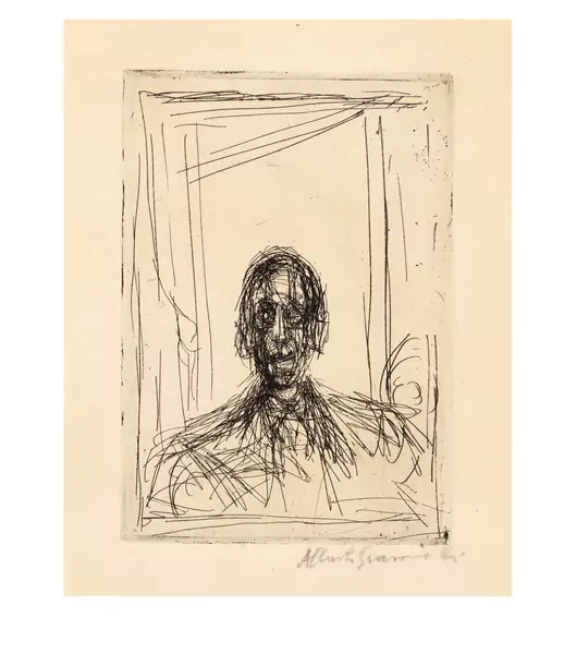 Alberto Giacometti — Pierre Loeb I Illustration non retenue pour Pierre Loeb, Regard sur la peinture, Paris, 1950 — Galerie Kornfeld