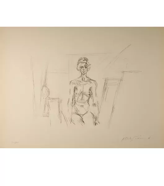Alberto Giacometti — Nu assis — Galerie Kornfeld