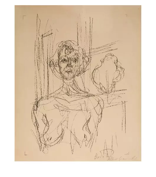 Alberto Giacometti — Buste d'Annette nue dans l'appartement de la rue Mazarine — Galerie Kornfeld