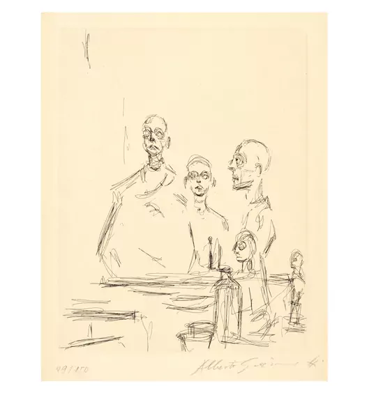 Alberto Giacometti — Sculptures dans l'atelier V — Galerie Kornfeld