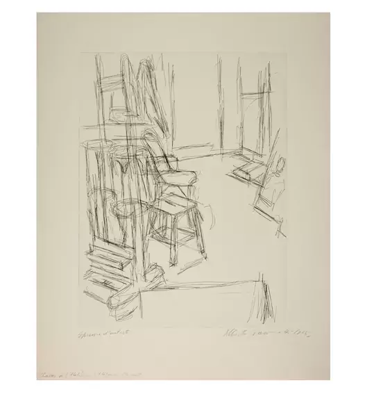 Alberto Giacometti — L'atelier au chevalet — Galerie Kornfeld