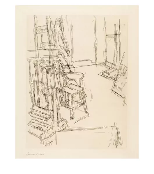 Alberto Giacometti — L'atelier au chevalet — Galerie Kornfeld