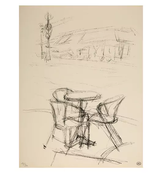 Alberto Giacometti — Paris sans fin - 5 Blatt aus der Suite — Galerie Kornfeld