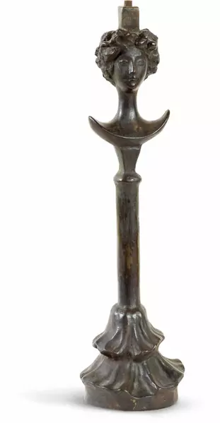 Alberto Giacometti — Lampe à tête de femme — Galerie Kornfeld