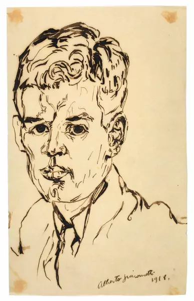Alberto Giacometti — Bildnis Lucas Lichtenhahn — Galerie Kornfeld