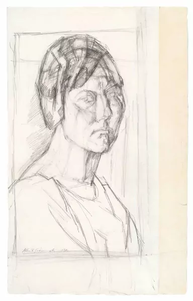 Alberto Giacometti — Portrait von Clara Ganzoni – Weibliche Büste — Galerie Kornfeld