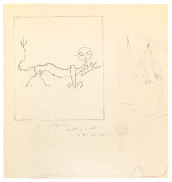 Alberto Giacometti — Le Chat — Galerie Kornfeld