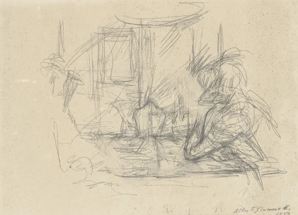 Alberto Giacometti — LESENDE FRAU BEI MALOJA, 1959READING WOMAN NEAR MALOJA, 1959
