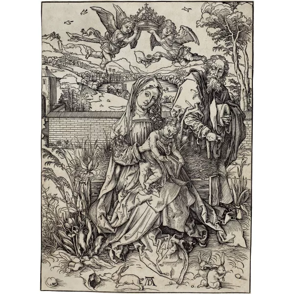 Albrecht Dürer — Die Heilige Familie mit den drei Hasen
