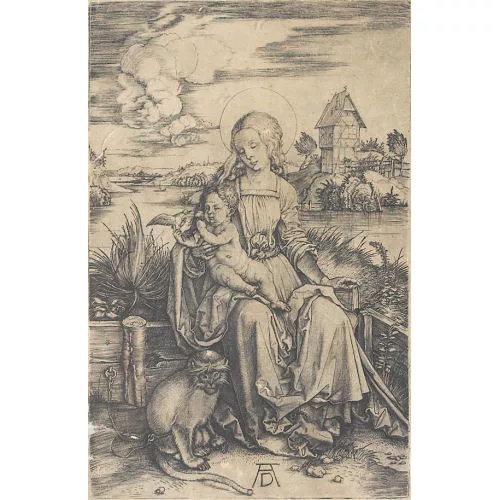 Albrecht Dürer — Maria mit der Meerkatze.