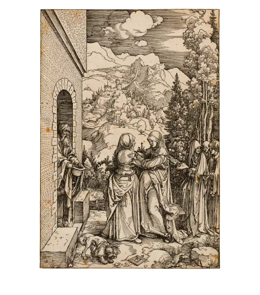 Albrecht Dürer — Die Heimsuchung Sheet 9 from the series "Das Marienleben"
