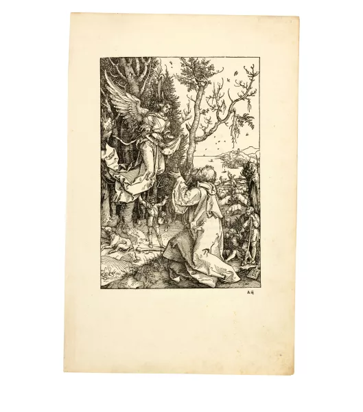 Albrecht Dürer — Joachim auf dem Felde Sheet 3 from the series "Das Marienleben"