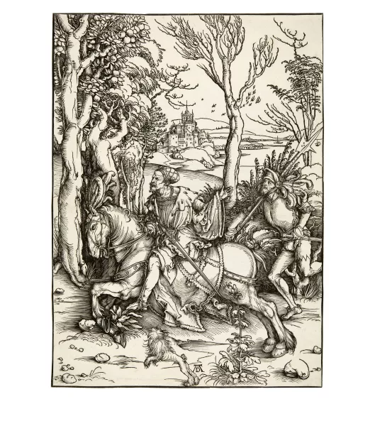 Albrecht Dürer — Reiter und Landsknecht (Ritter und Landsknecht) - The Knight on Horseback and the Lansquenet